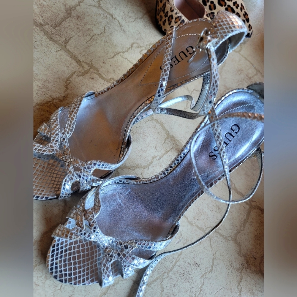 GUESS Shoes 6.5 silver